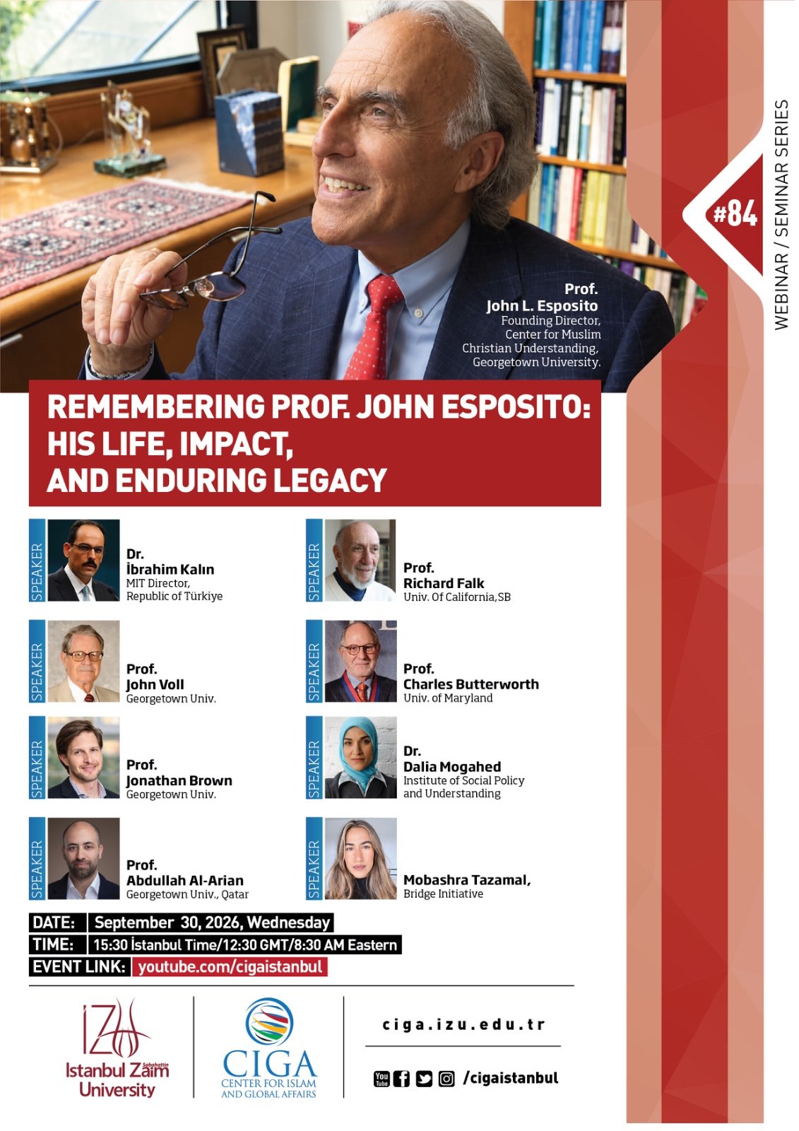 CIGA Special EventRemembering Prof. John L. Esposito